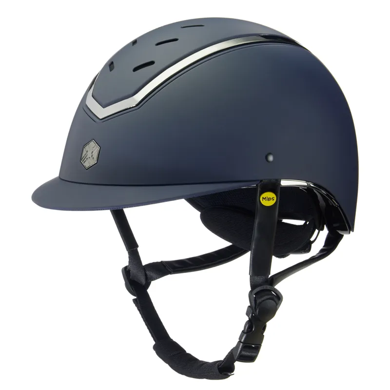 EQX by Charles Owen Kylo Riding Hat with MIPS - Navy Matte/Pewter